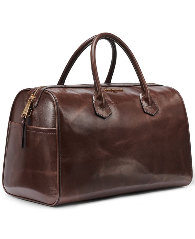 Perette Barrel Medium Leather Crossbody Handbag