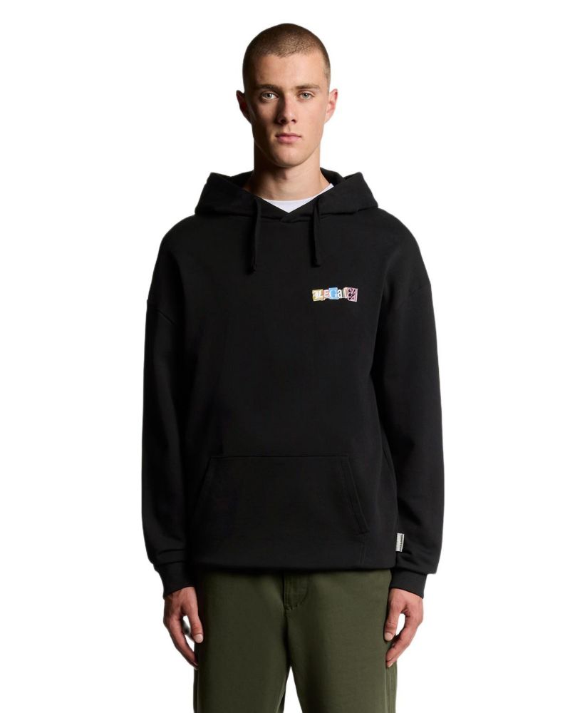 Men's Bold Letters Long Sleeve Graphic Hoodie