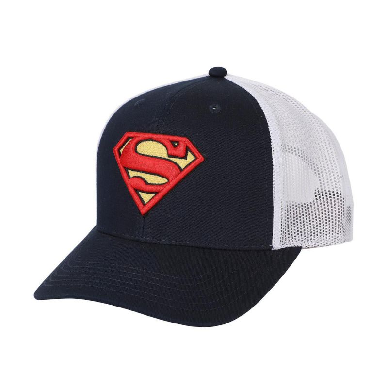 Men's 3D Embroidered Logo Navy Trucker Hat