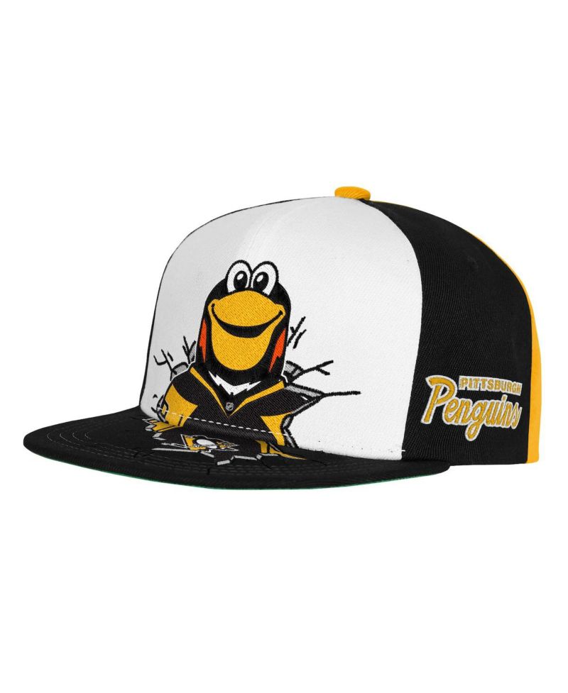 Big Boys and Girls Black Pittsburgh Penguins Mascot Snapback Hat