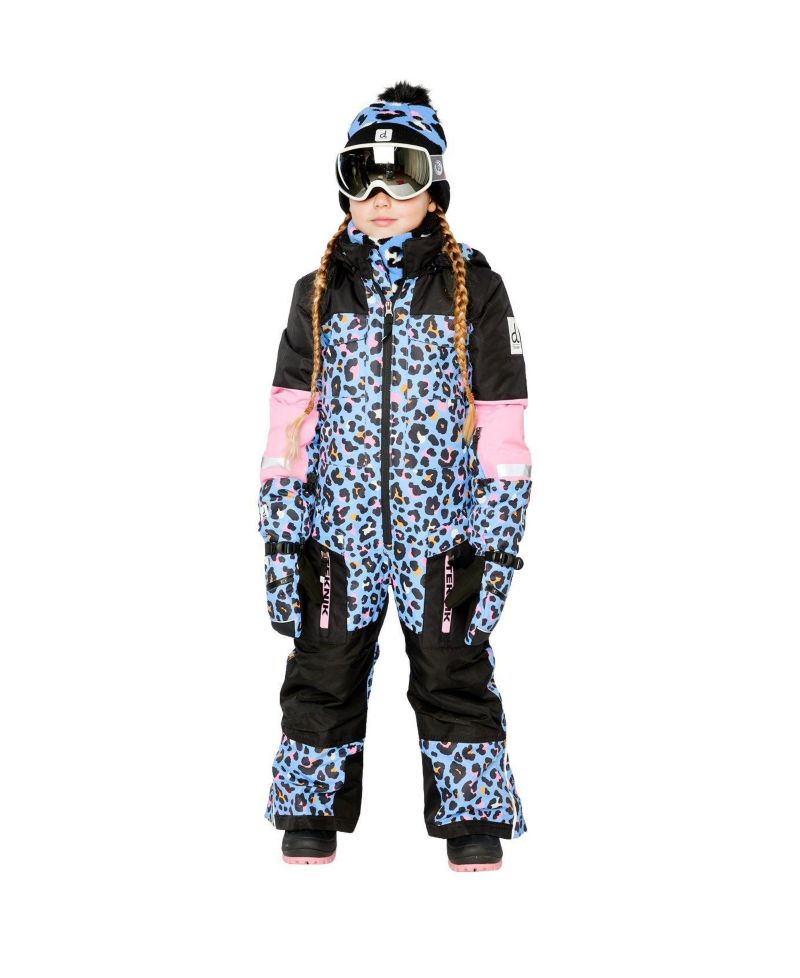 Little and Big Girl ( size 6 to 16 ) One Piece Teknik Leopard Print