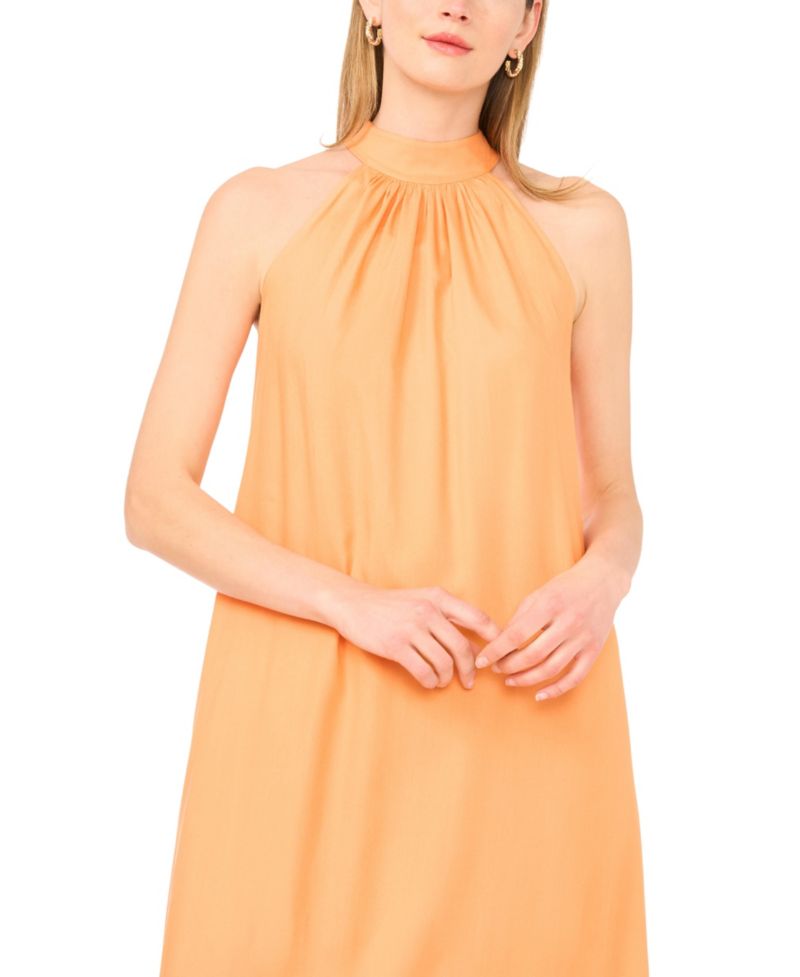 Women's Halter Neck Tie-Back Maxi Dress