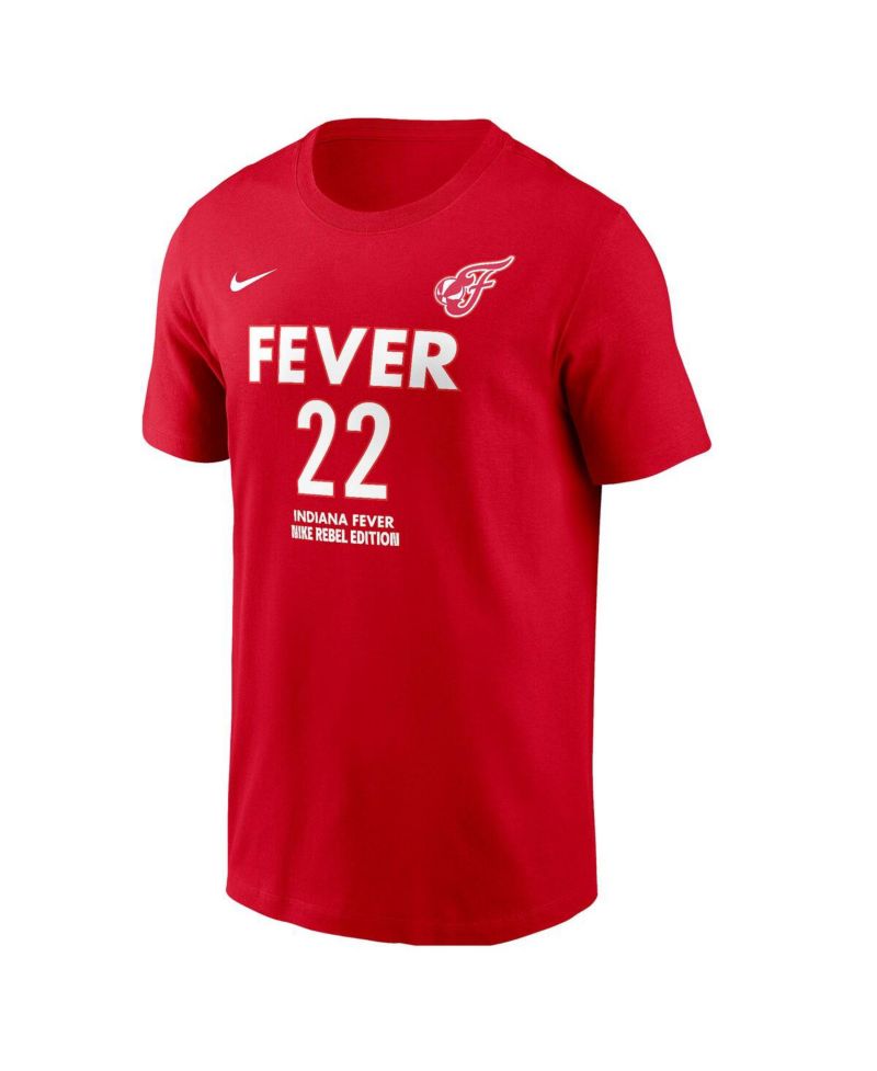 Men's and Women's Caitlin Clark Red Indiana Fever 2024 WNBA Draft Rebel Edition Player Name & Number T-Shirt