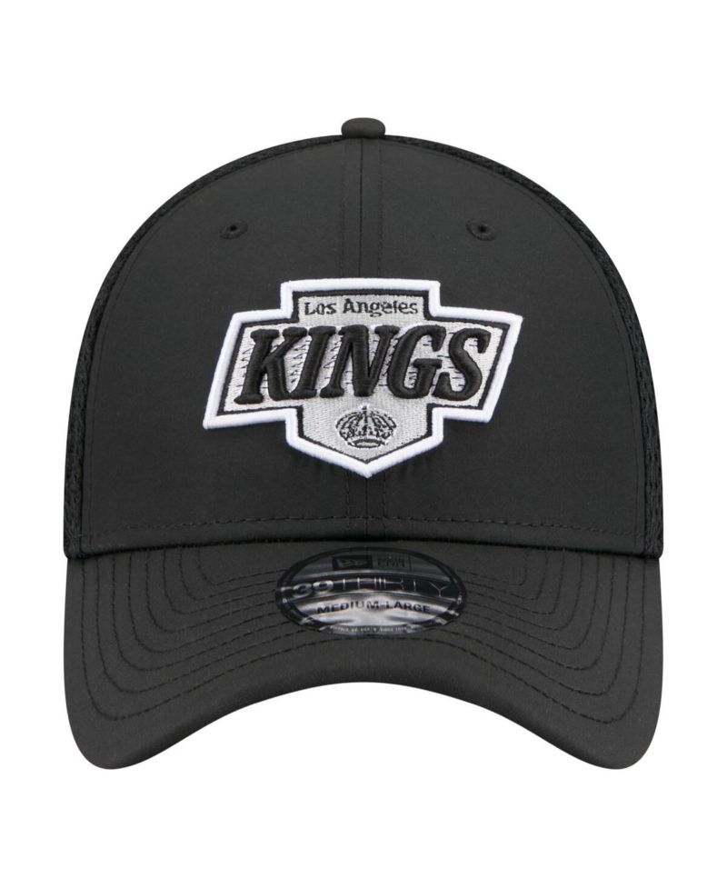 Men's Black Los Angeles Kings Logo 39THIRTY Flex Hat