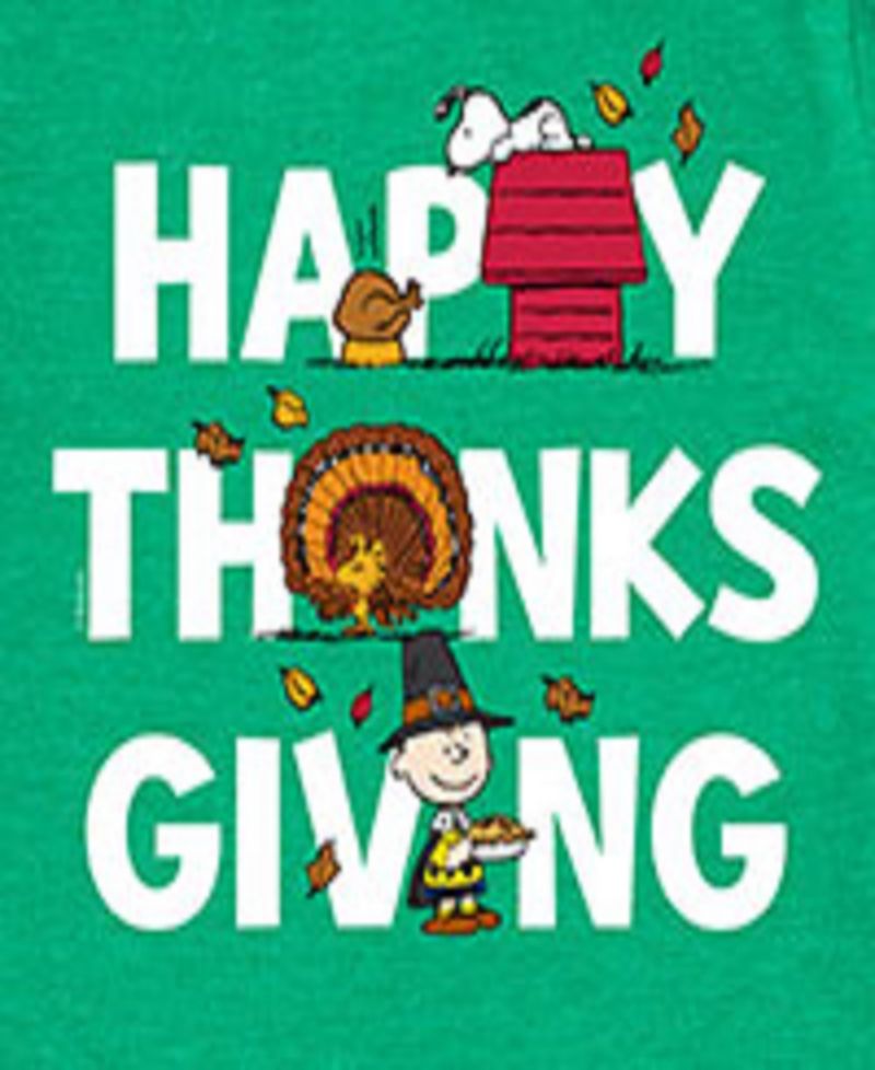 Big Boys Happy Thanksgiving Graphic Tee