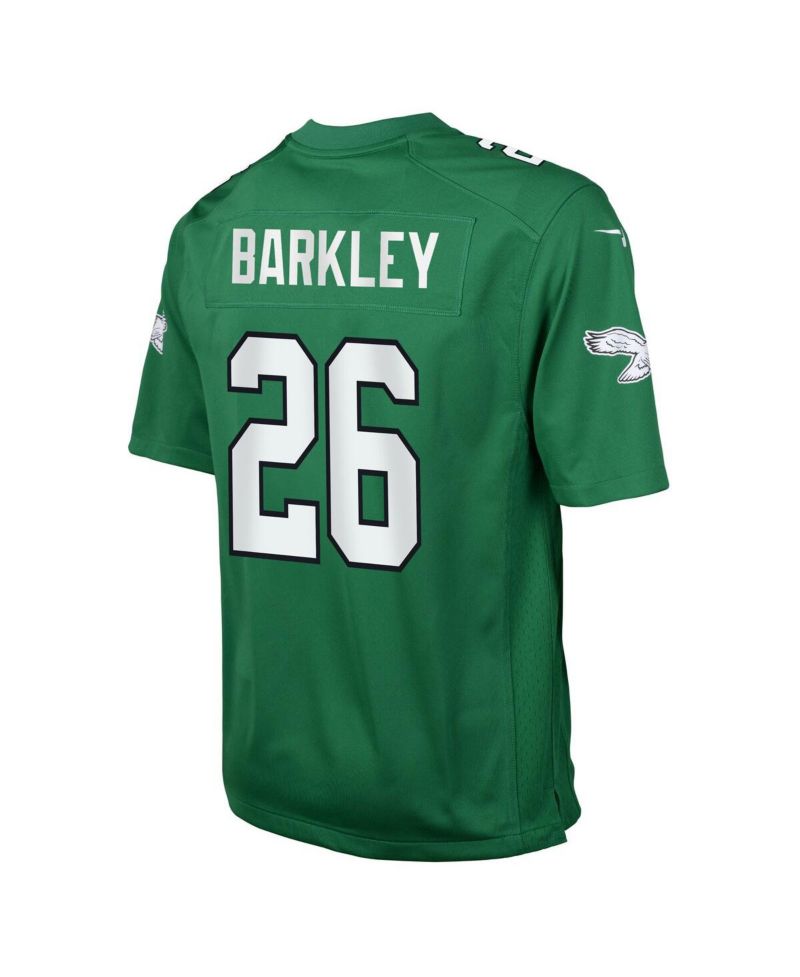 Big Boys and Girls Saquon Barkley Kelly Green Philadelphia Eagles Alternate Game Player Jersey