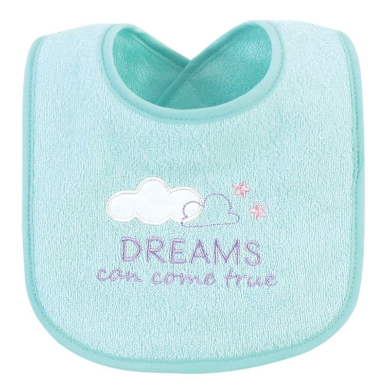 Girls Soft Cotton Dribble Bibs with Inner Fiber Cushion