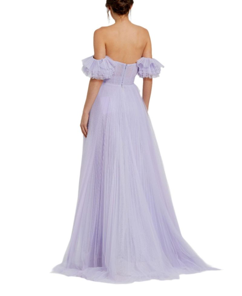 Women's Off The Shoulder Tulle A Line Gown