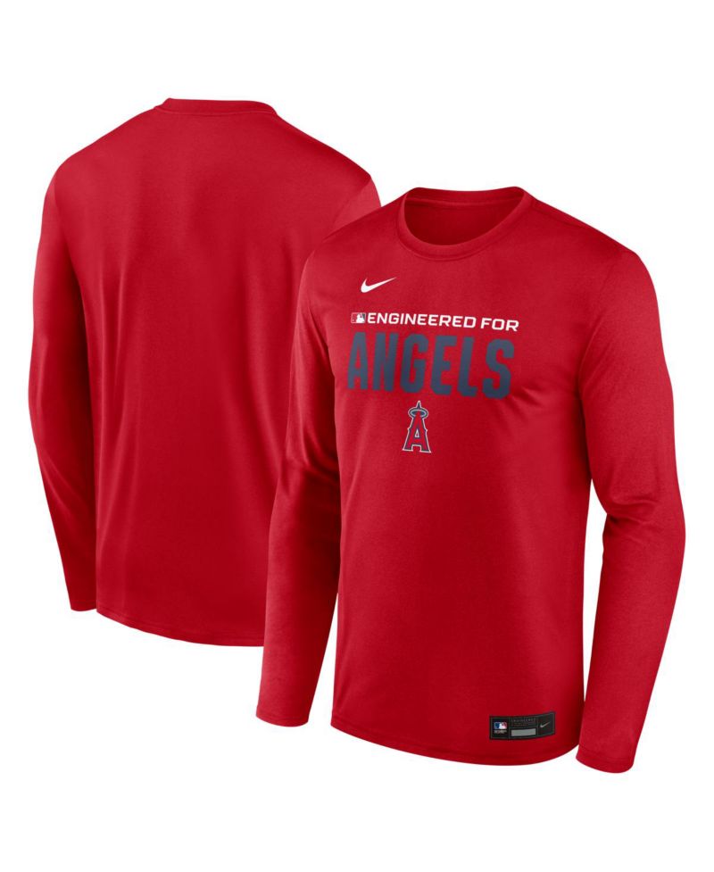 Men's Red Los Angeles Angels Authentic Collection Legend Dri-FIT Long Sleeve T-Shirt