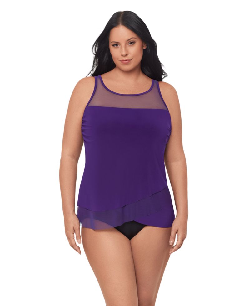 Plus Size Mirage Tankini Top
