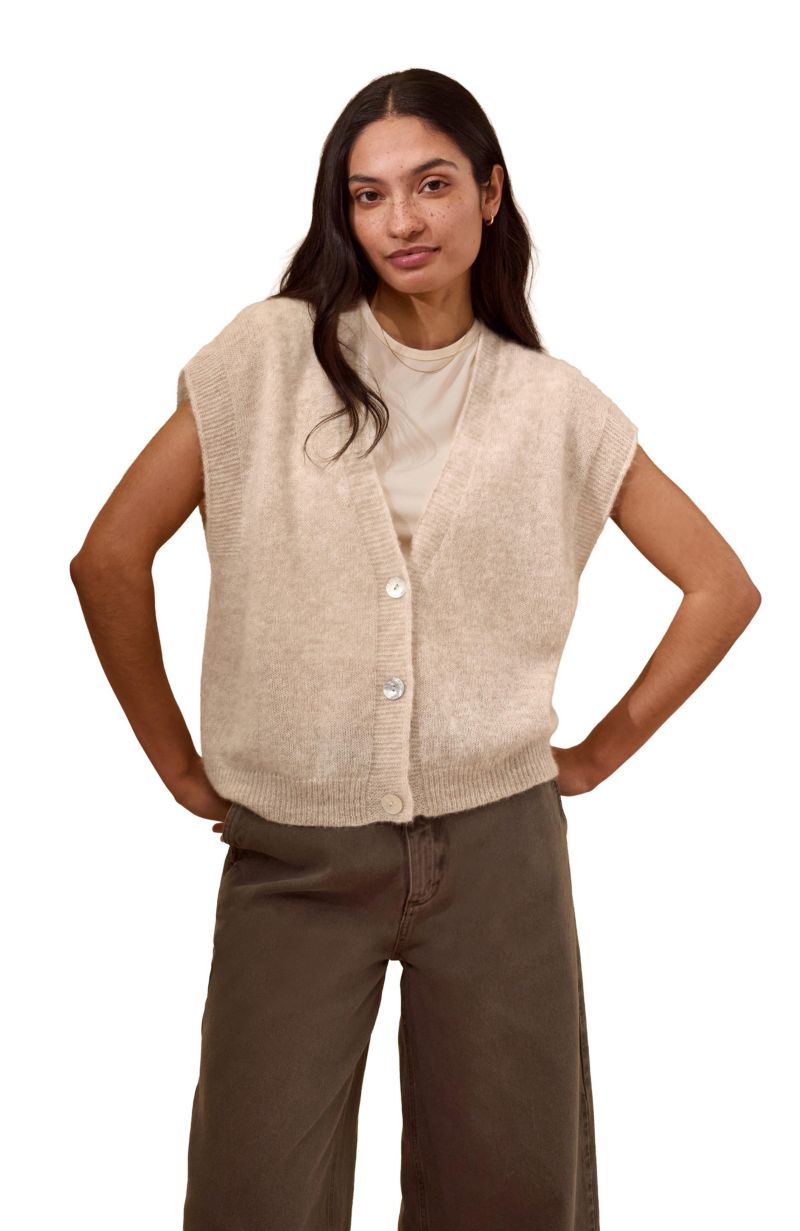 Women's Grown On Button Up Sleeve Cardigan