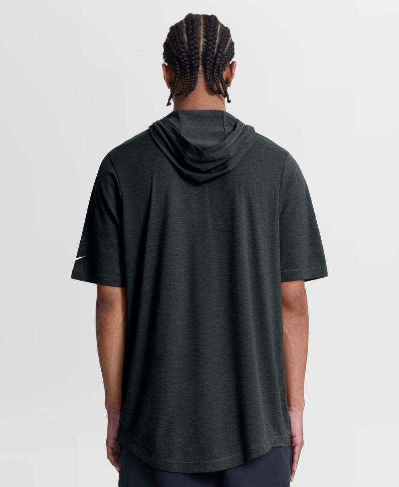 Men's Black Philadelphia Eagles Tri-Blend Hooded T-Shirt