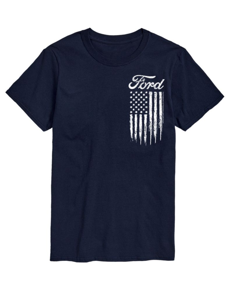 Men's Ford Logo Flag American Short Sleeve T-Shirt
