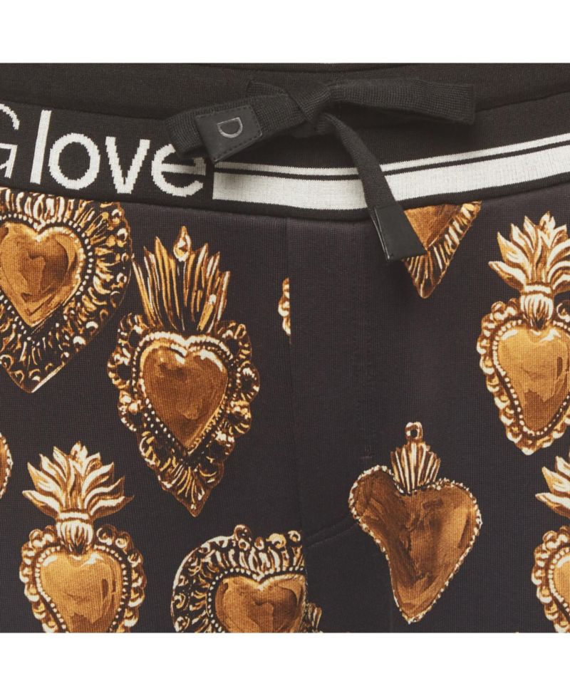 Men's Printed Jersey Drawstring Joggers