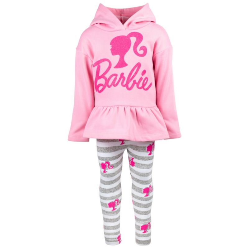 Toddler Girls 2-Piece Fleece Hoodie and Leggings Set