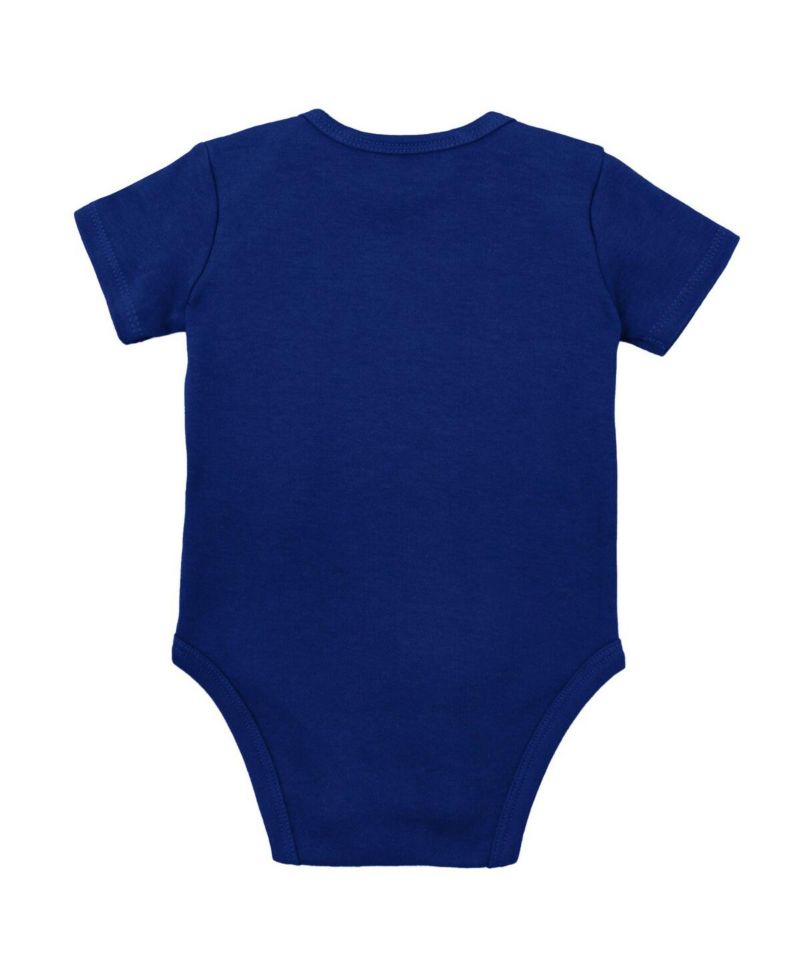 Baby Boys and Girls Royal, Orange Florida Gators 3-Pack Bodysuit, Bib and Bootie Set