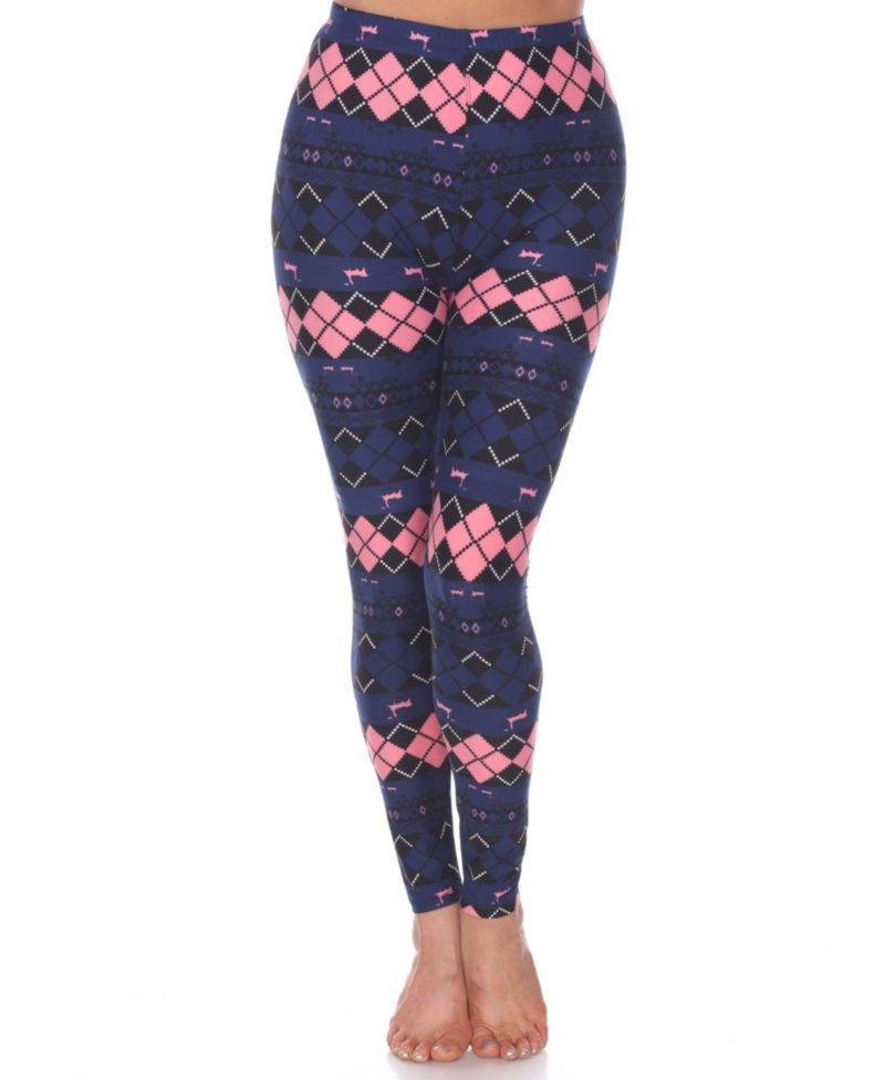 Plus Size Holiday Legging Pants, 3-Pack