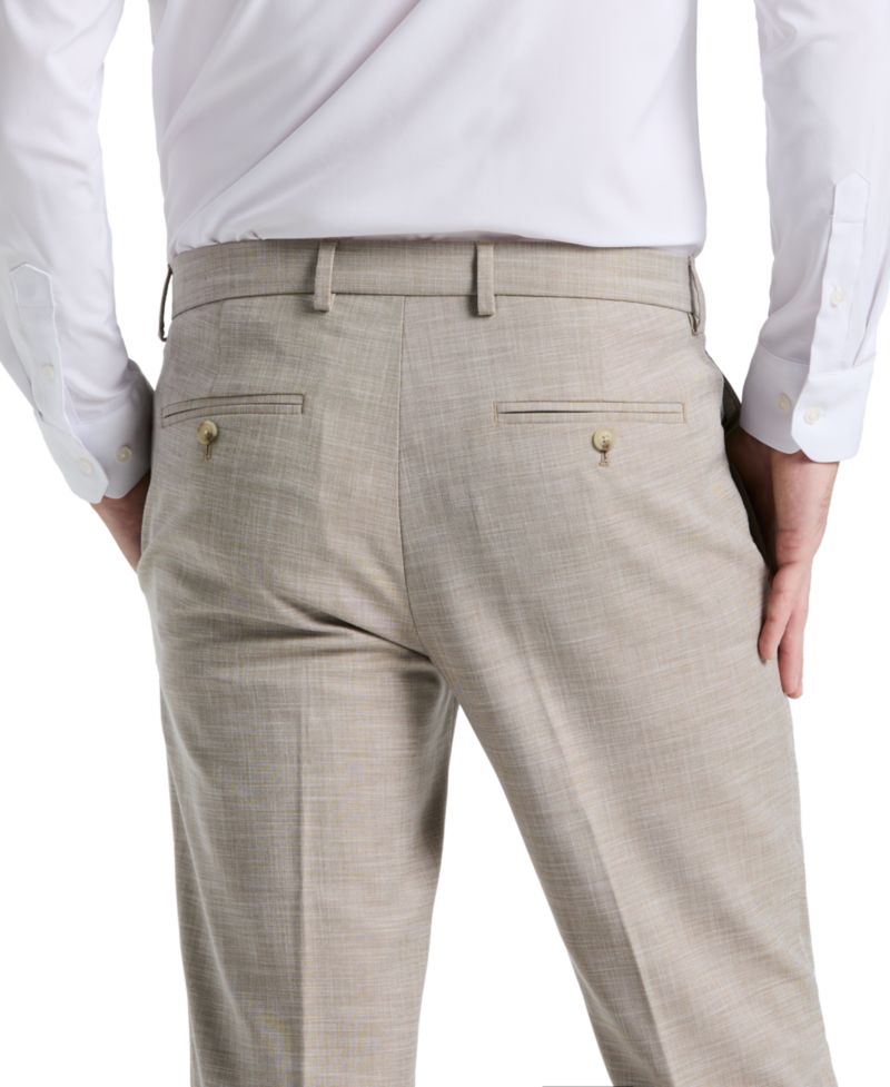 Men's Modern-Fit Sharkskin Dress Pants