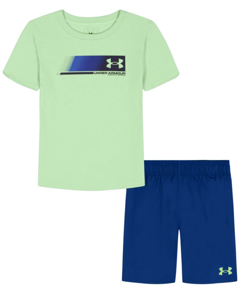 Boys' 2T-7 Short-Sleeve T-Shirt and Shorts, 2-Piece Set