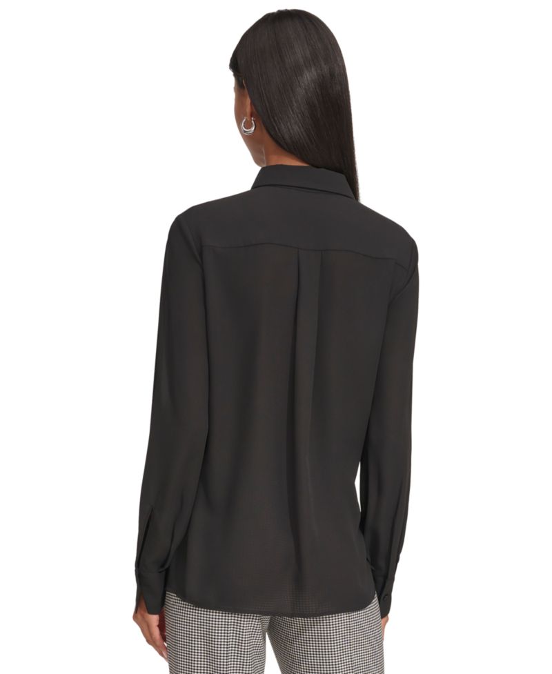 Petite Ruffled Blouse