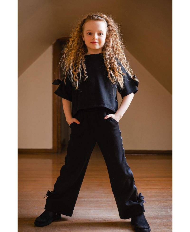 Little and Big Girl 6-14 Short Sleeve Milano Top