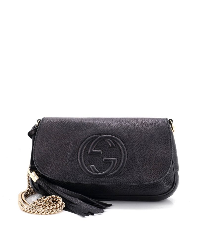 Medium Soho Chain Crossbody Bag Leather