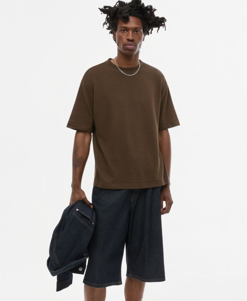 Men's Corey Ottoman-Knit T-Shirt