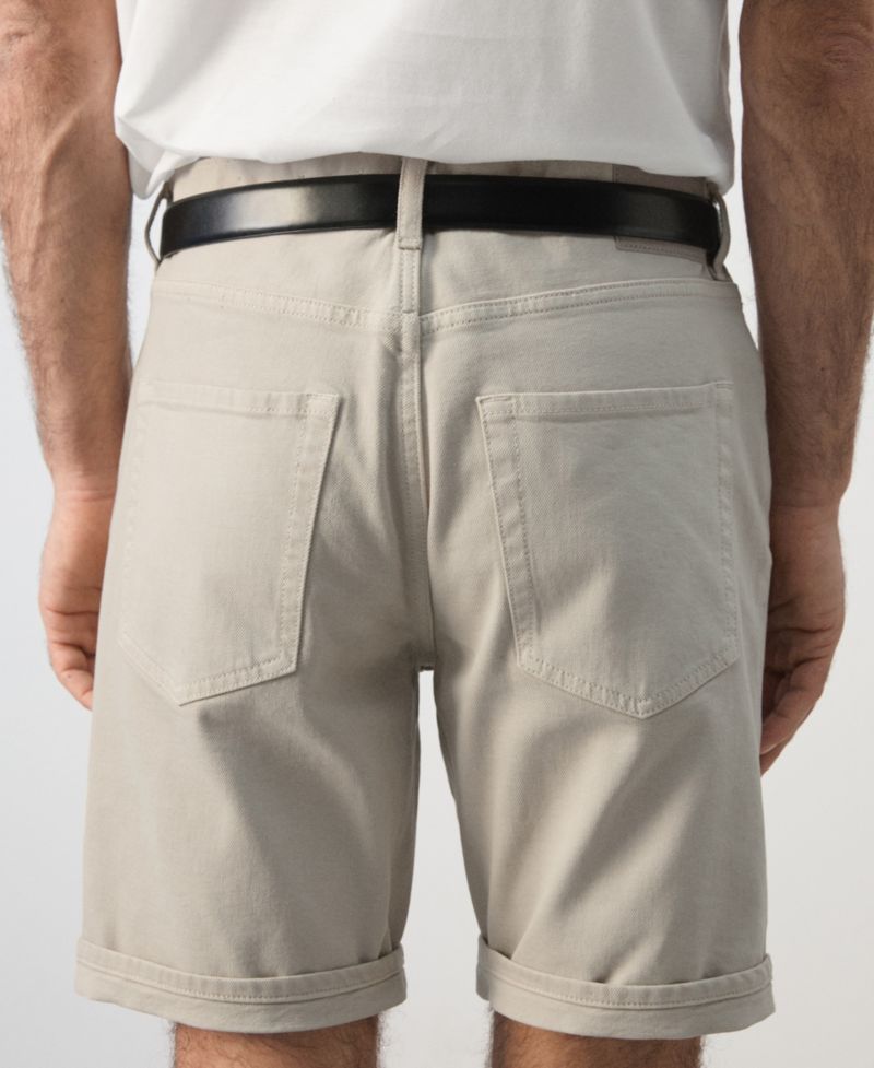 Men's Slim-Fit Denim 9.45" Bermuda Shorts