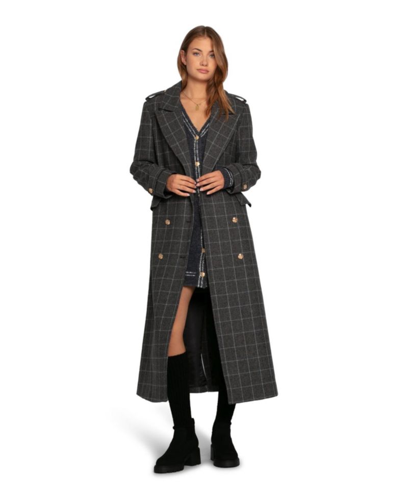 Women's Command Wool Blend Double Breast Maxi Coat