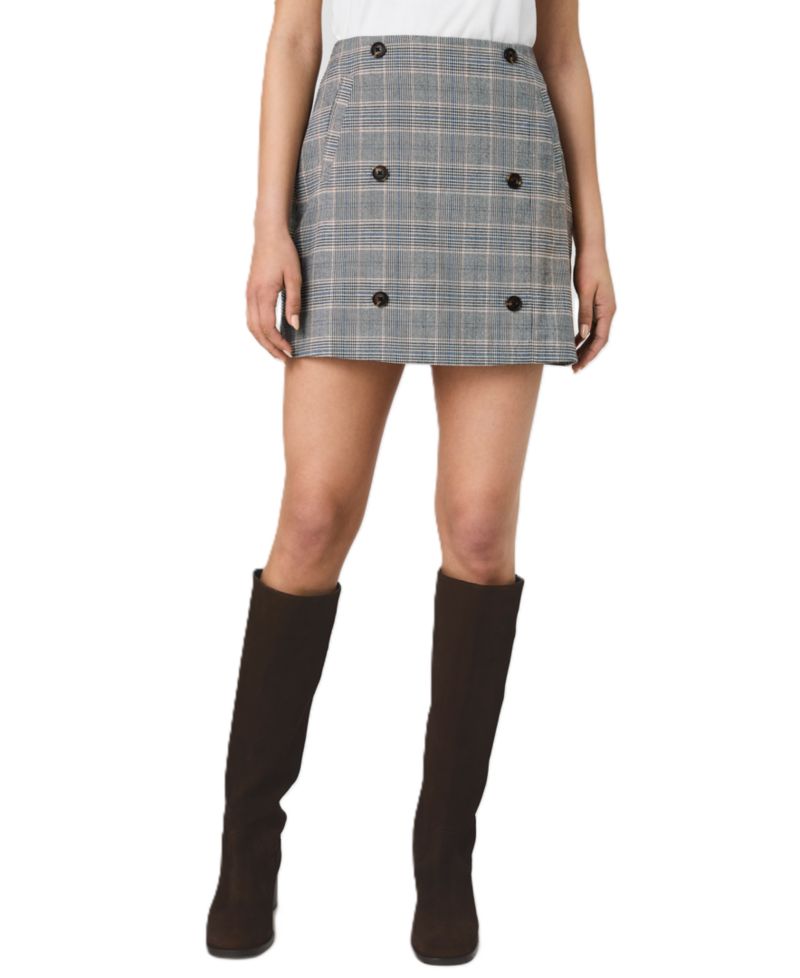 Women's Mini Fitted Zip Skirt
