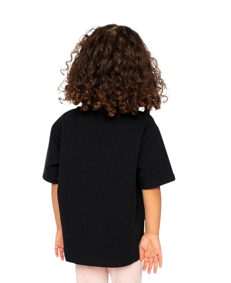 Little and Big Girl 6-14 Heavy Jersey Wide Short Sleeve T-Shirt