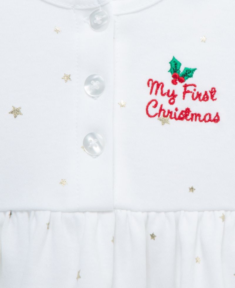 Baby Girls' Merry Embroidered Tunic Top, Pants and Headband, 3-Piece Set