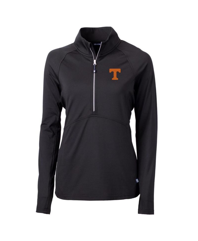 Women's Black Tennessee Volunteers Adapt Eco Knit Half-Zip Pullover Jacket