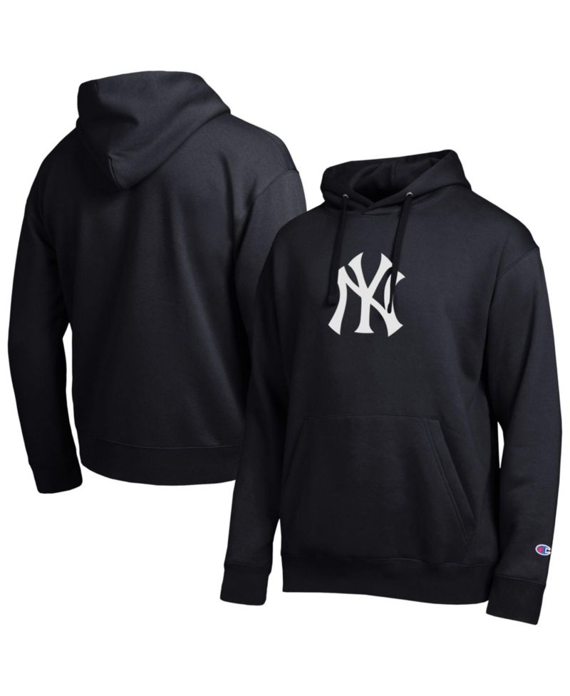 Men's Black New York Yankees All Star Embroidered Logo Hoodie