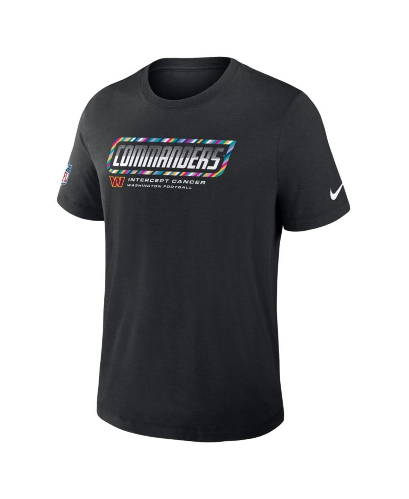 Men's Black Washington Commanders 2026 NFL Cruical Catch Sideline Dri-Fit T-Shirt