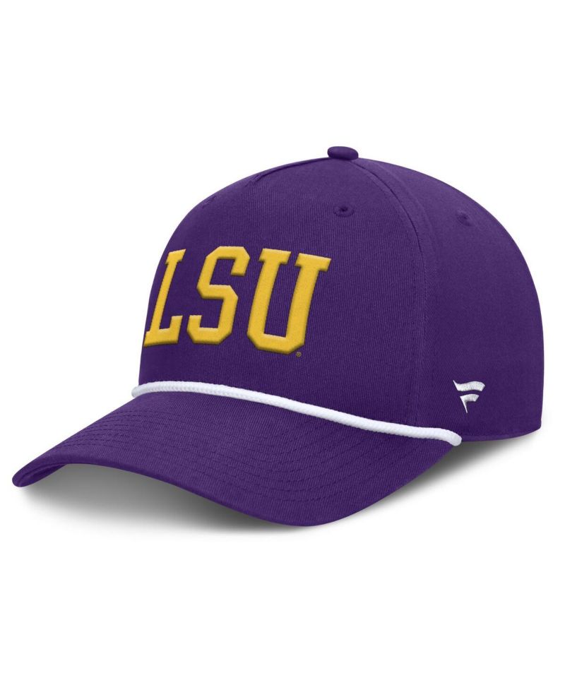 Men's Purple LSU Tigers Foul Ball Rope Adjustable Hat