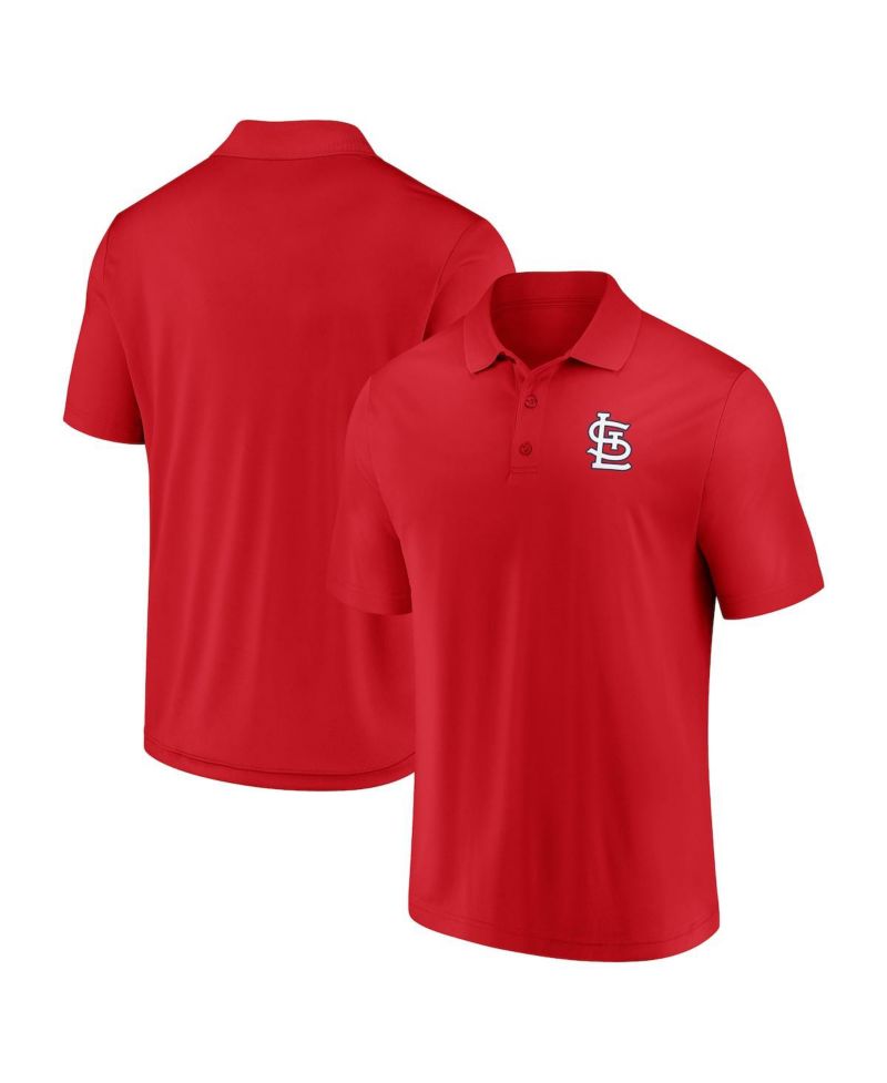 Men's Red St. Louis Cardinals Primary Logo Polo Shirt
