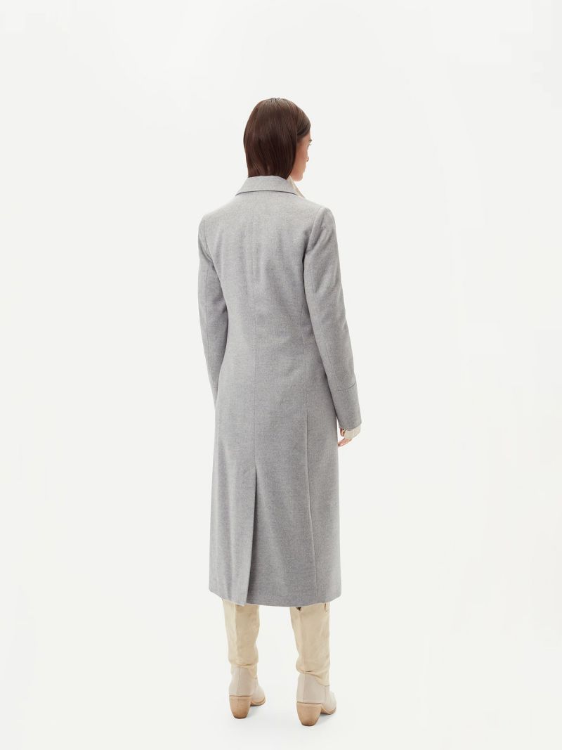 Women's Cashmere Peak Lapel Long Coat