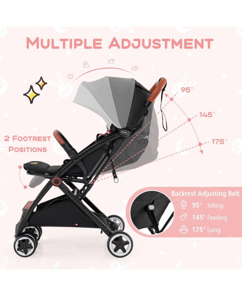 Lightweight Baby Stroller Aluminium Frame for Home Office Use