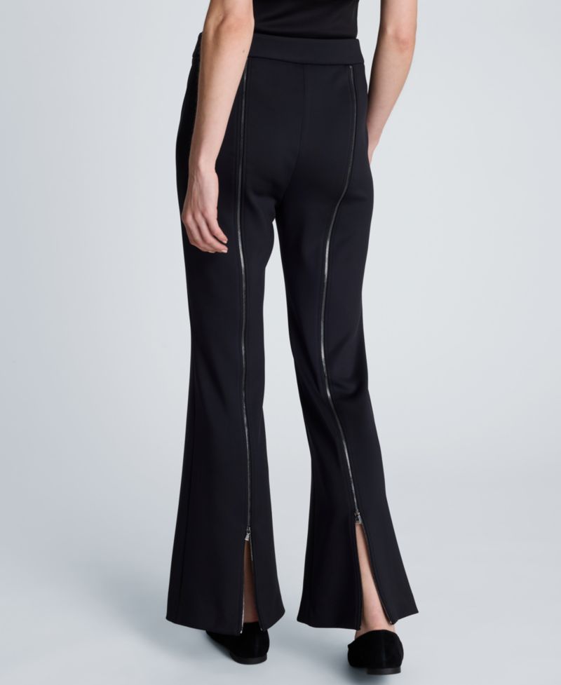 Women's High-Rise Zip-Back Flare Pants