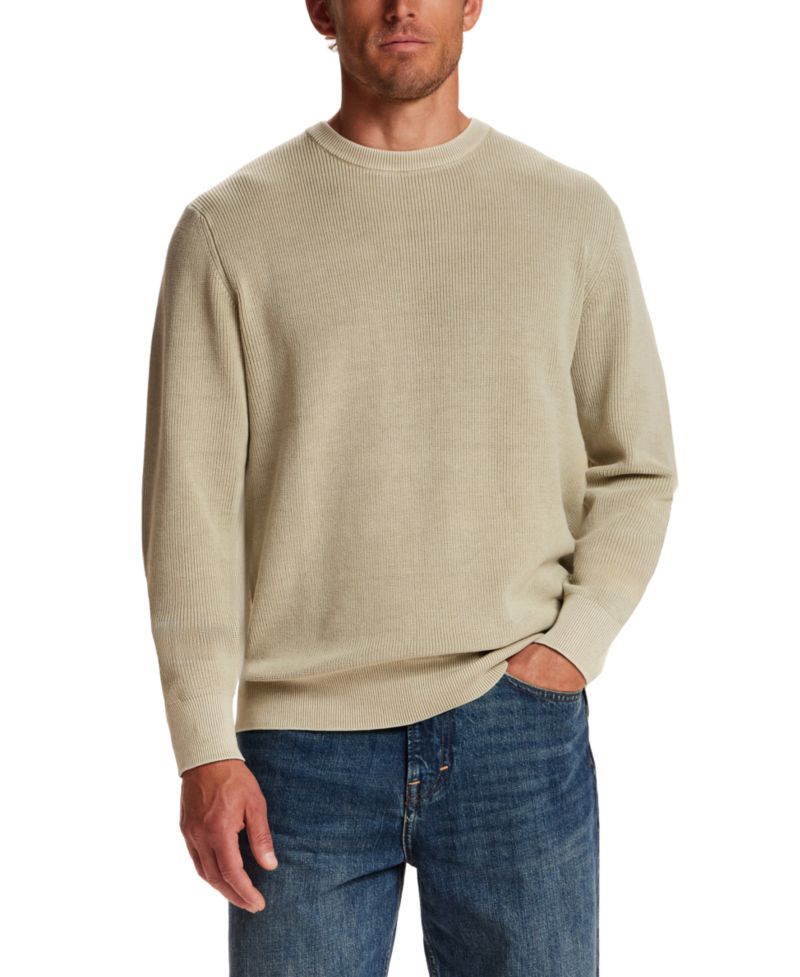 Men's Rib Knit Stonewash Sweater