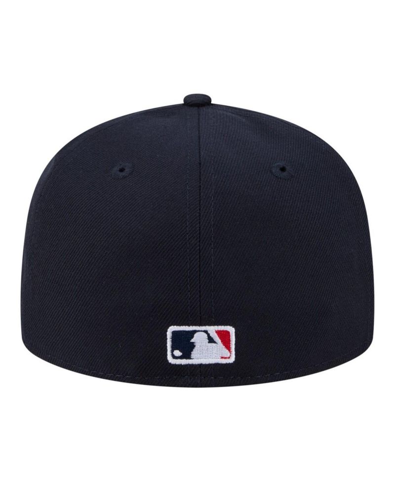Men's Navy Atlanta Braves Hidden Hit 59FIFTY Fitted Hat