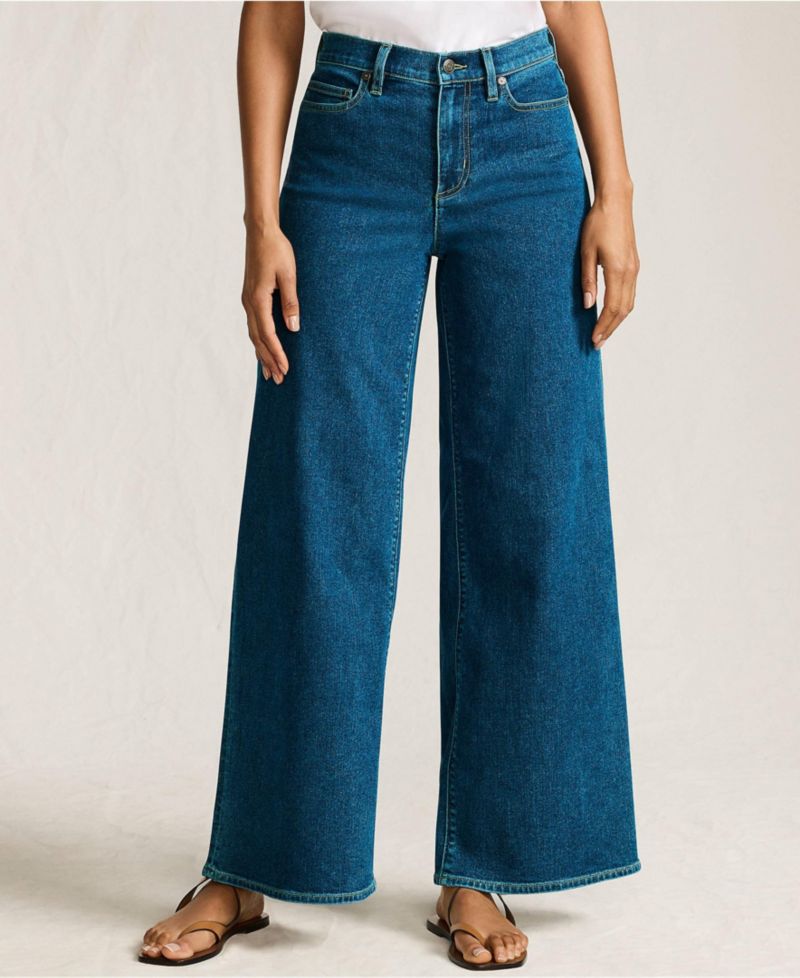 Women's Tall Recover Denim High Rise Extra Wide Leg Jeans