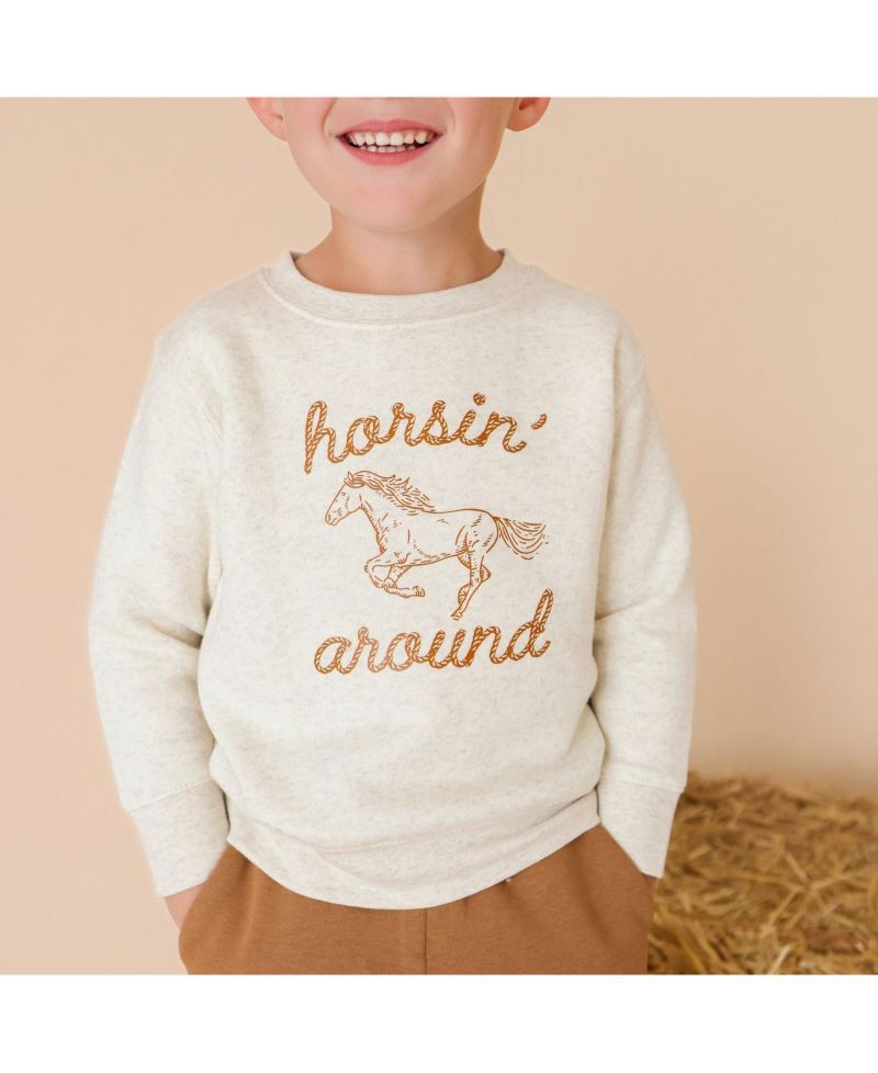 Big Boys (10 - 12) Horsin Around Western Sweatshirt