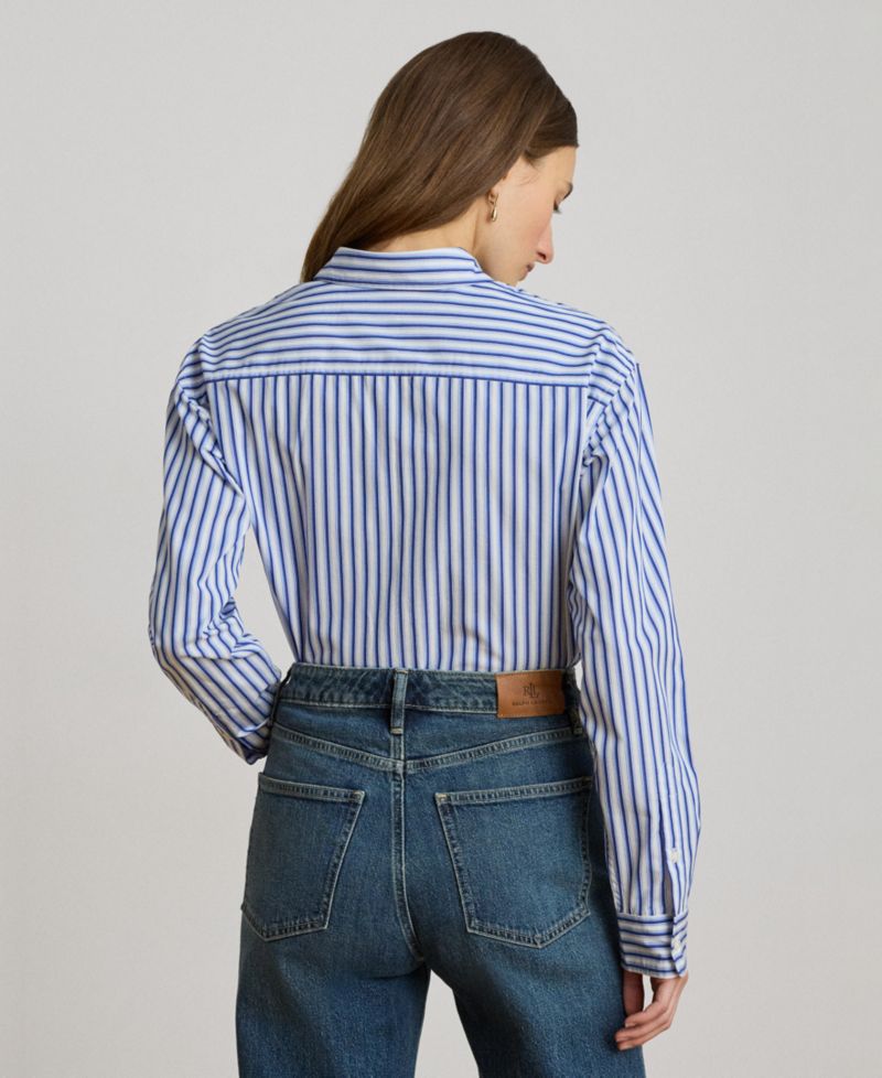 Women's Striped Long-Sleeve Shirt