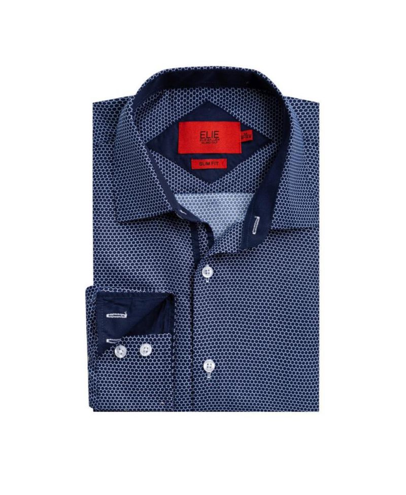 Men's Slim Fit Honeycomb Shirt