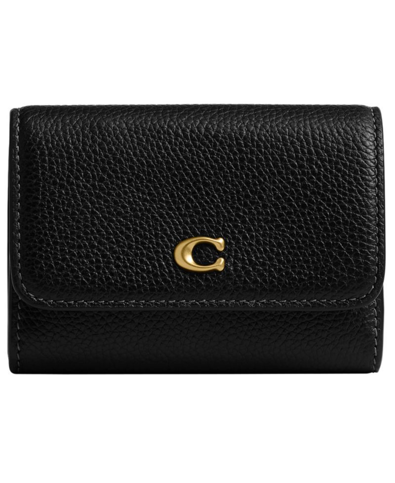 Essential Pebble Leather Flap Card Case