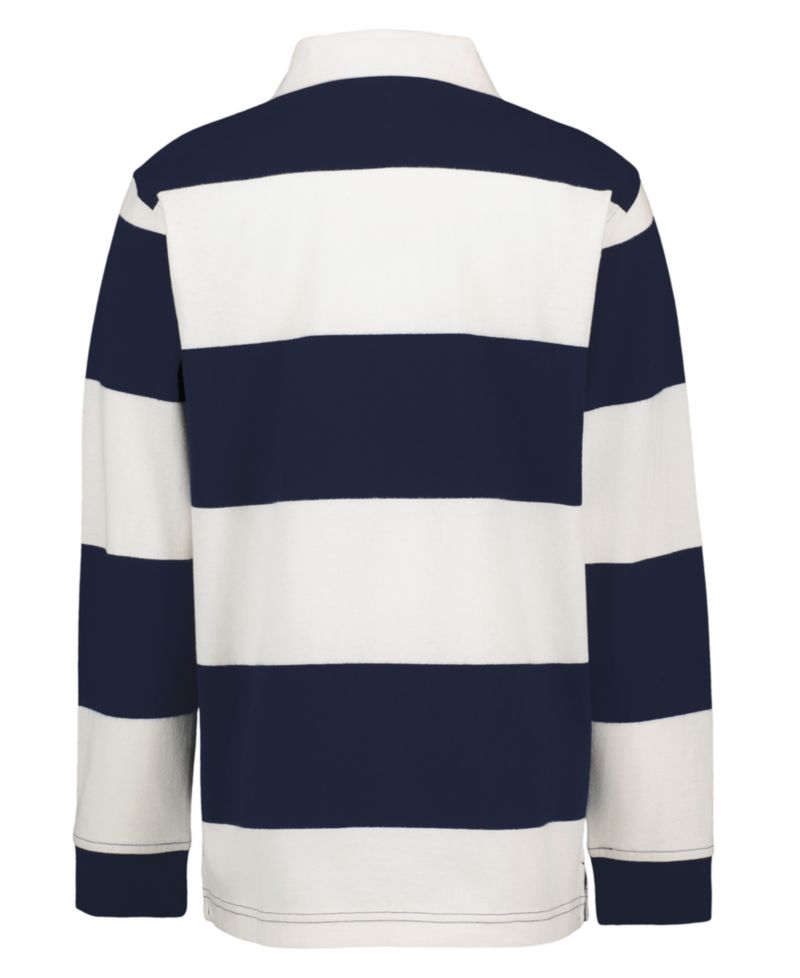 Boys' 8-20 Striped Long-Sleeve Rugby Polo Shirt