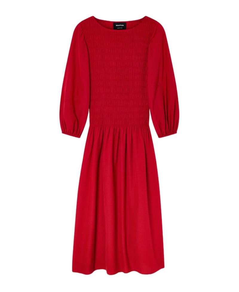 Women's Smocked Bodice Midi Dress