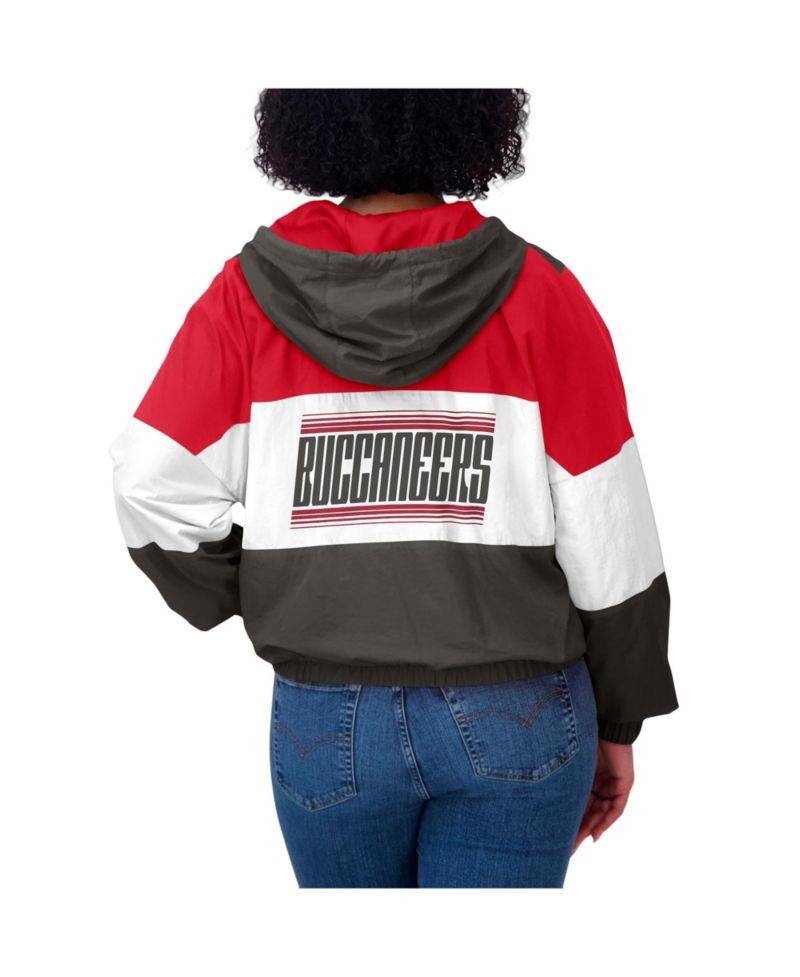 Women's Red Tampa Bay Buccaneers Color Block Full-zip Windbreaker Jacket